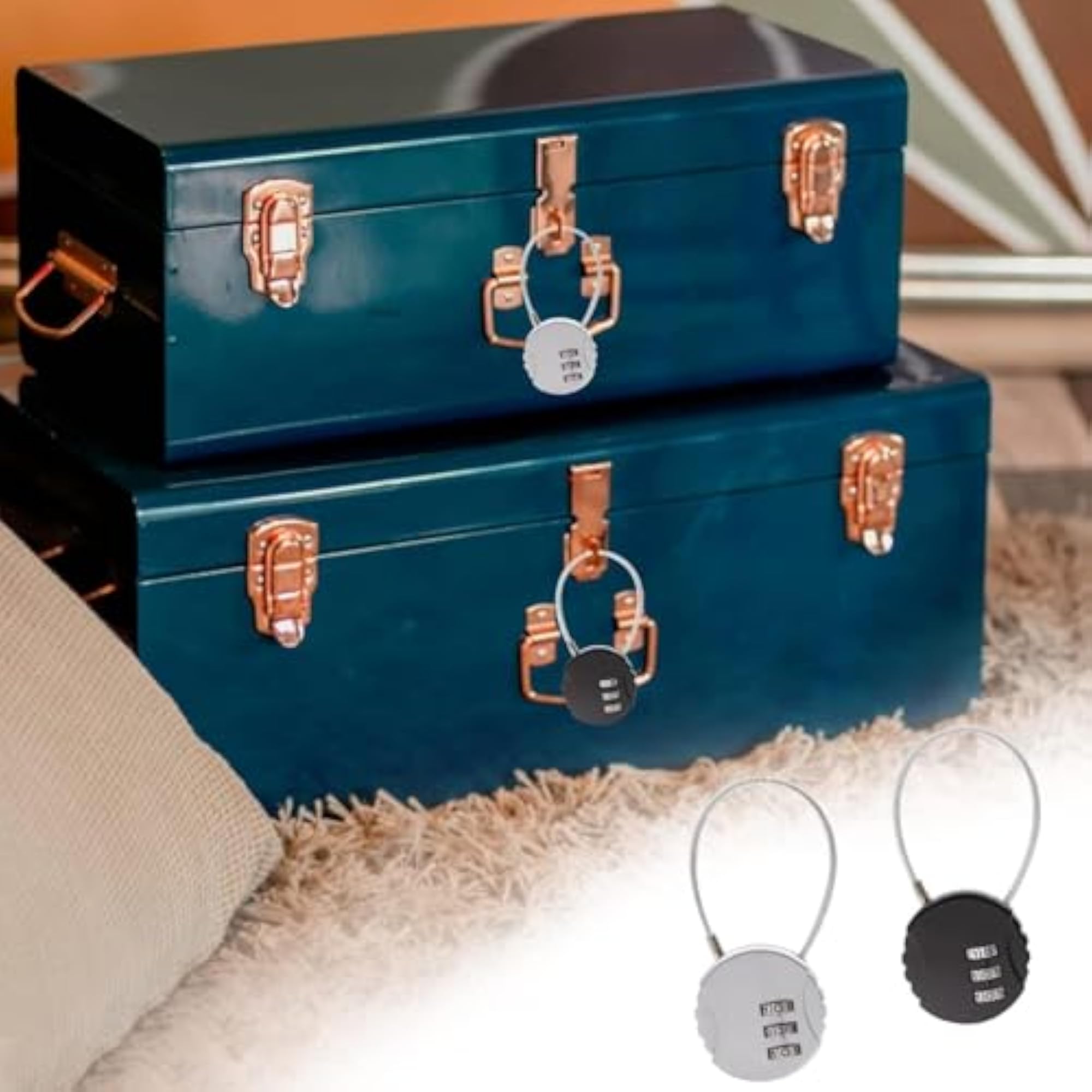 3-Dial Combination Lock, Zinc Alloy Security Padlock